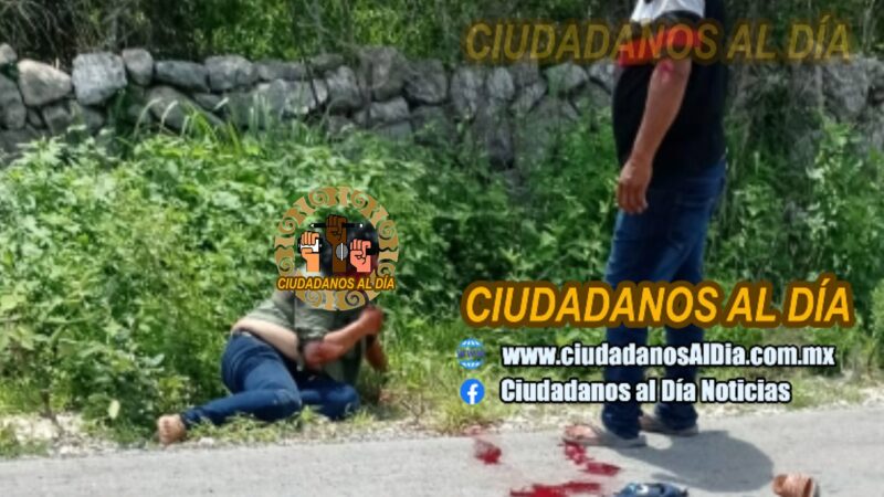 Un par de motociclistas ebrios, se accidentaron en la carretera Dzidzantún-Santa Clara