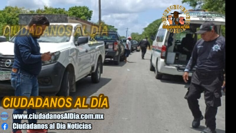 Familiares piden justicia por la muerte de don jacinto la policía de Dzidzantún dejo libre al que lo atropello