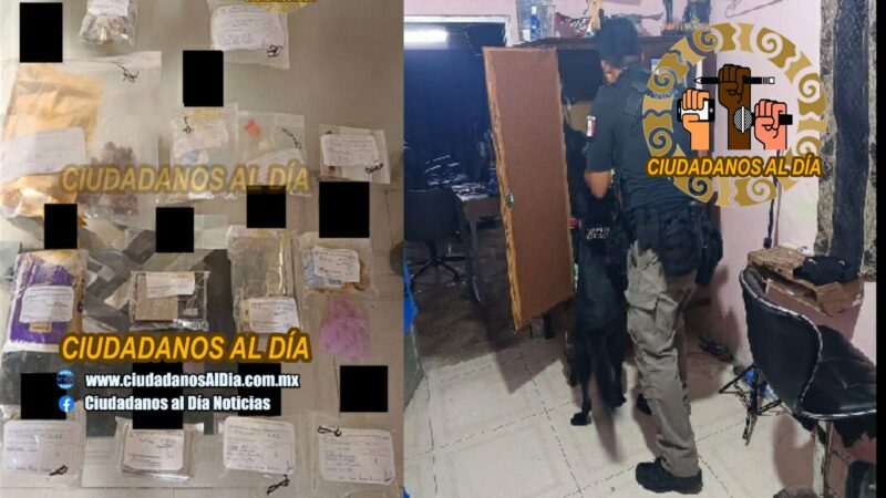 La FGR detuvo a cinco mininarcos en Progreso con un arsenal de drogas y armados.