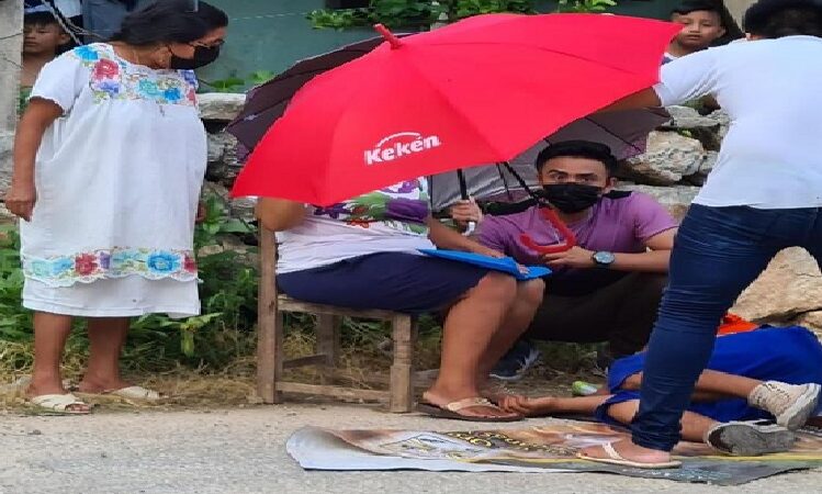 Padre encubre a su hijo que tropelló a un motociclista en Samahil aseguran testigos