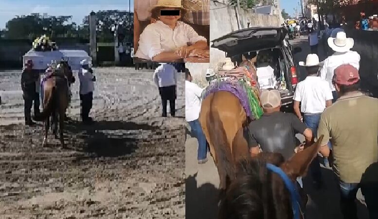 Frente a su féretro amigos y familiares de Pedro Falcon exigieron justicia por su muerte.