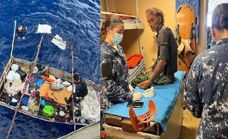 Marina rescató a seis balseros cubanos frente a costas yucatecas