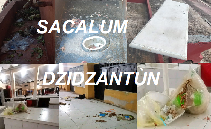 Los mercados de Sacalum y Dzidzantún parecen chiqueros aseguran locatarios