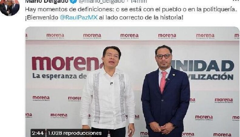 Porque el PAN no le dio la candidatura de Mérida Raúl Paz se va a Morena