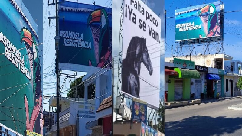 Aparecieron espectaculares de “Somos la Resistencia” progreseños aseguran es un grupo delictivo