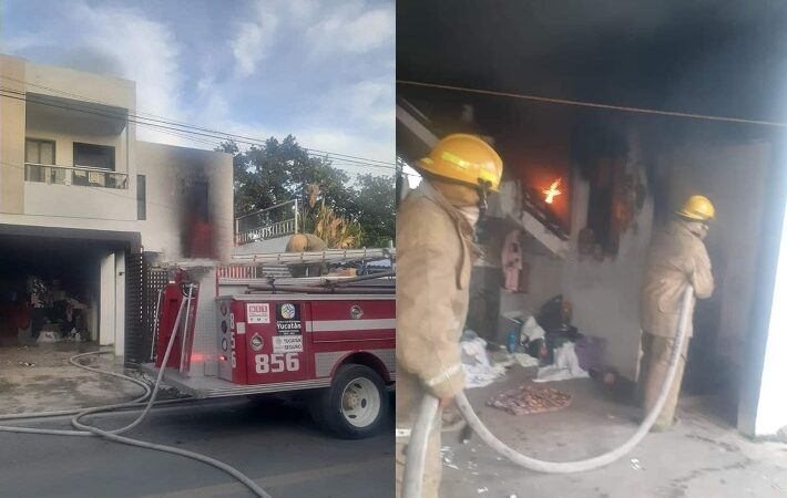 Un cortocircuito incendió en una bodega y quemó dos bicicletas en Temozón