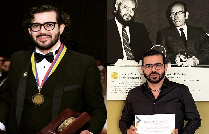 Abraham Simón recibió premio internacional y será reconocido como medico del año en Yucatán.