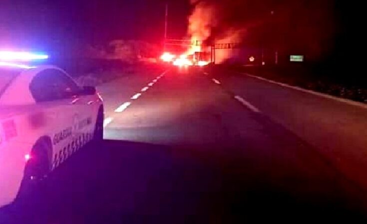 Un trilero murió quemado después que chocó con un arco lector en Kantunil