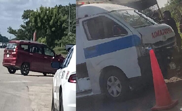 Paramédicos de Tixkokob chocaron cuando trasladaban a una paciente a una clínica de Mérida
