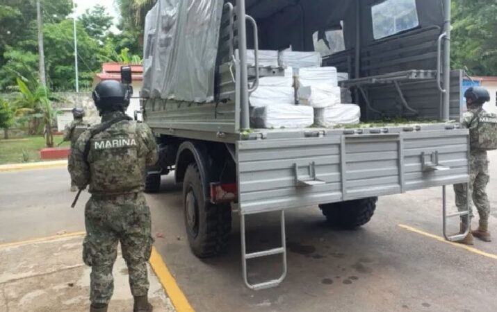 Persecución de nacos en Bacalar: Marina aseguro 1,800 kilos de cocaína