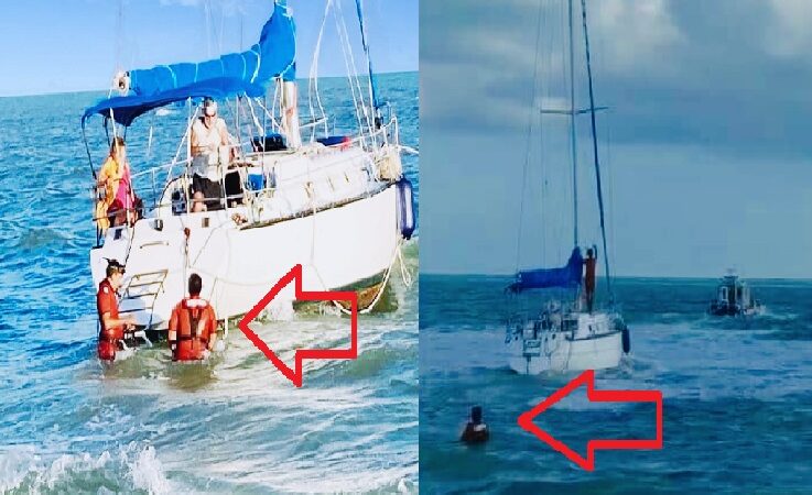 De manera misteriosa dos extranjeros encallaron en la playa de Progreso