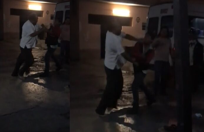 Un taxista se lío a golpes con un pasajero en la terminal de la ruta Mérida – Hunucmá