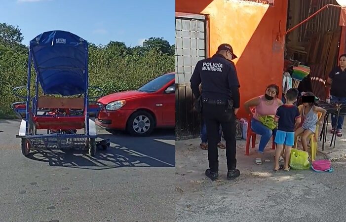 El chofer de un Hyundai atropelló y lesiono a un tricitaxista y a sus pasajeros