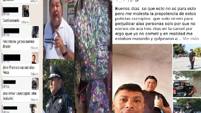 La policía de Dzilam hostiga a una familia y por eso le quitó bombitas a un pobre niño