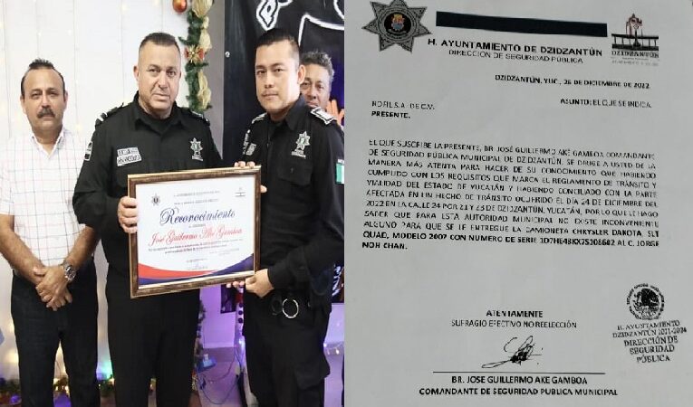 Vengativo comandante amenazo de desaparecer una camioneta Dakota si no quita una denuncia por el robo de 25 mil pesos  