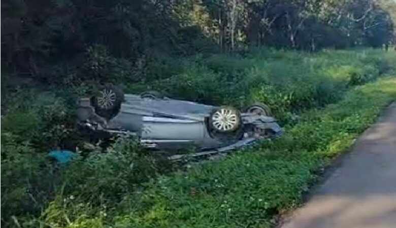 Cuatro lesionados en aparatosa volcadura en Valladolid