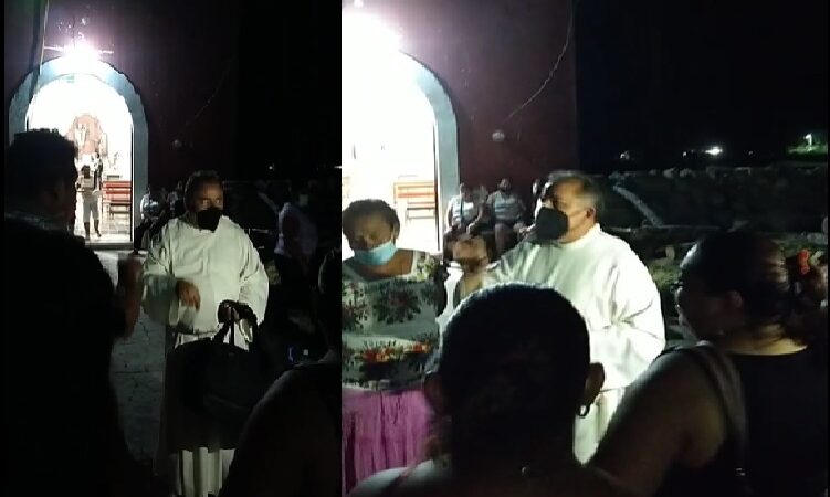 Padre mentiroso y soberbio de Tixkokob, denuncian feligreses de San Juan Koop