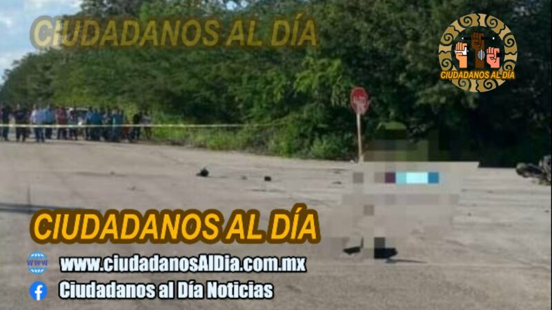 Murió el “Leo” atropellado en su moto por un camión de carga en Chikindzonot