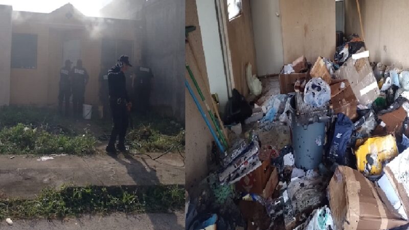 Bomberos de la SSP apagaron una casa en llamas en Valladolid