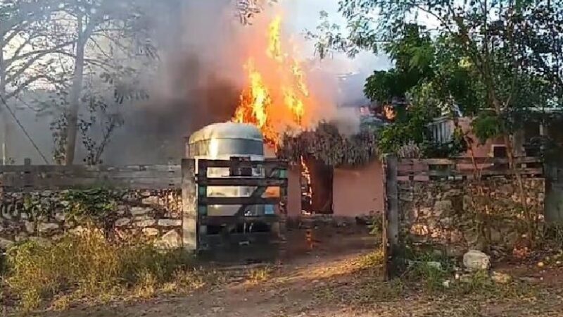 Una mujer incendió su casa cuando quemaba basura en Valladolid