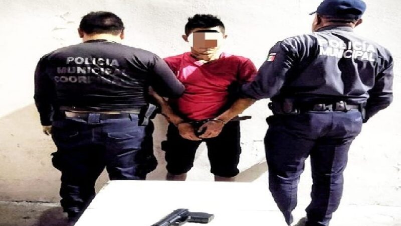 La policía detuvo a un ladrón que asalto un comercio con una pistola deportiva