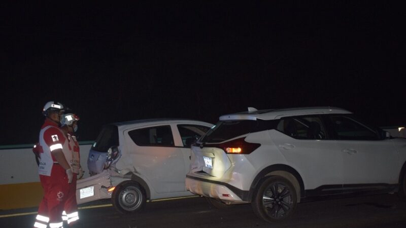 Un chofer causó una carambola y se da a la fuga en la Mérida – Progreso