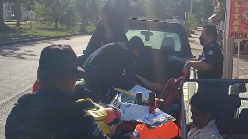 La SSP detuvo a un chofer que huía con una motociclista lesionada que atropelló