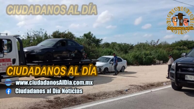 Recibieron el año nuevo con un choque en la carretera Dzidzantún-Yobaín