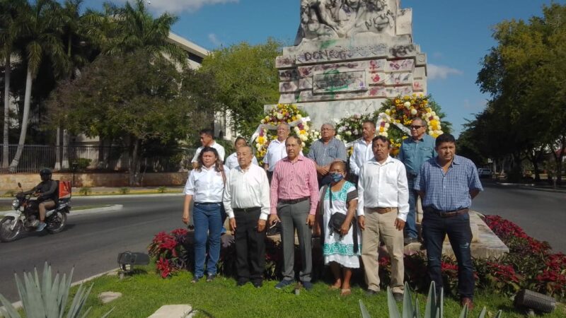 Líderes de la CNC y de la UNTRAC conmemoraron el aniversario luctuoso de Felipe Carrillo Puerto