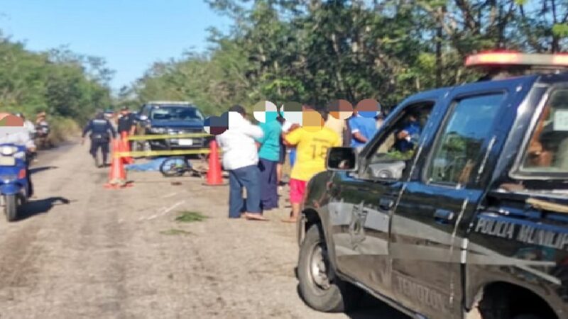 Encontronazo entre dos motos deja un muerto y dos lesionados en Temozón