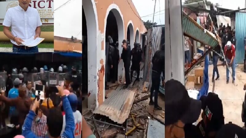 Alcalde tekaxeño desalojó por la fuerza a tianguistas para beneficiar a un particular