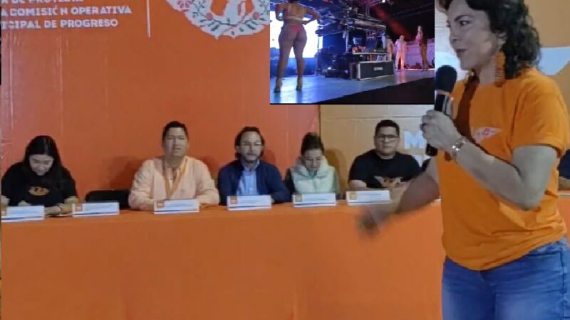 Acarreados y baile internacional en la toma de protesta de la directiva de MC en Progreso