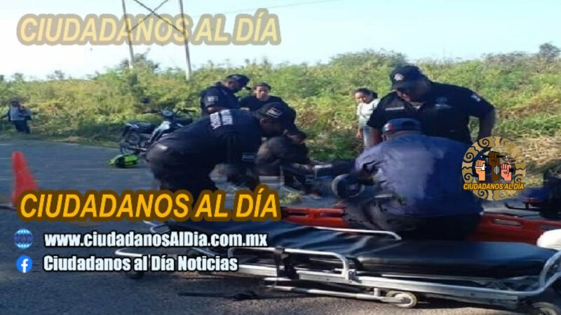 Dos motociclistas chocarán y lesionaron cuando regresaban a Telchac Pueblo