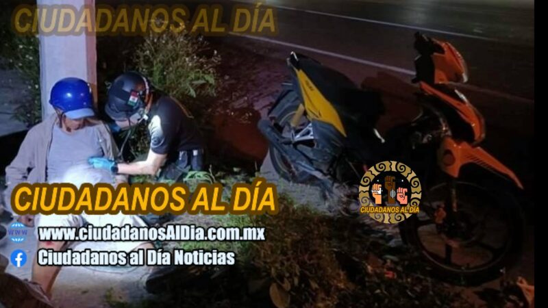 Un motociclista no llego a Baca chocó en el entronque de Motul-Telchac pueblo