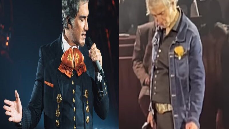 Ebrio y sin poder cantar así terminó Alejandro Fernández en el palenque de León