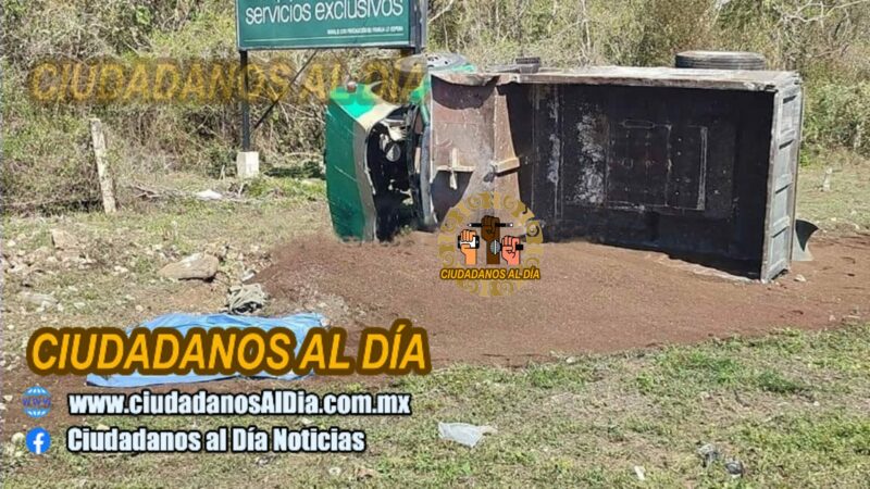 Volquetero murió en una volcadura: le estalló la llanta de su volquete