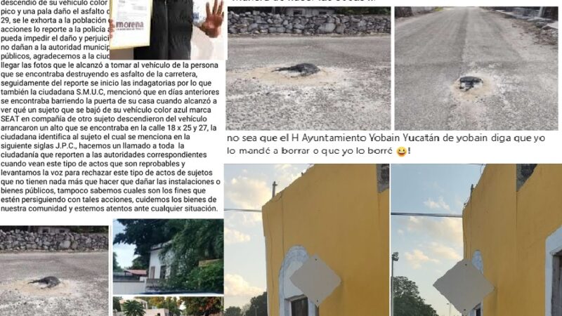 Rata y mentiroso: El alcalde de Yobaín dice que destruyeron una calle, que él hizo mal