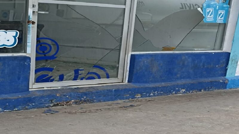 Vandalizan oficinas de la empresa Z Gas de Motul: No hay detenidos