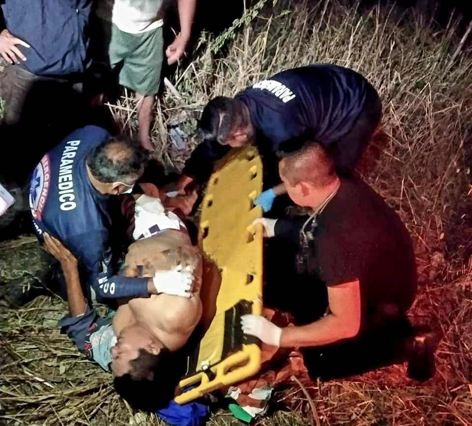 Sabanero derrapa y lesiona cuando iba en su moto a Yobaín