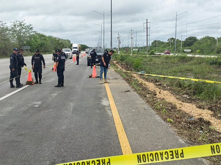 Encuentran un hombre muerto en la carretera Mérida- Progreso