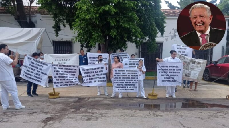 De héroes a simples desempleados por una mentiras y corrupción de López Obrador en el Issste