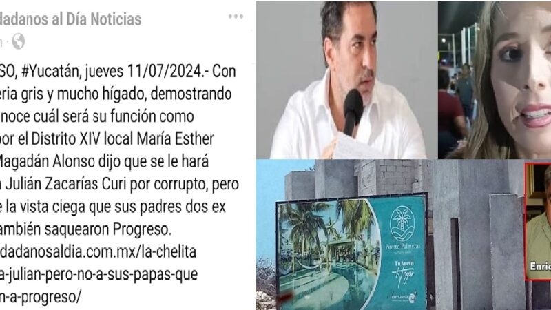 Quiere ser juez, pero no quiere juzgar a sus familiares que saquearon al puerto de Progreso