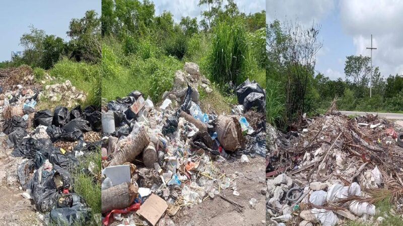 Vacacionistas crean basureros clandestinos en Chicxulub comisaria de Progreso