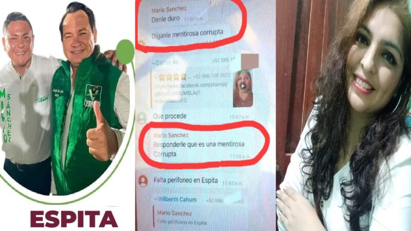 Un gobierno misógino tendrá Espita con Mario Sánchez y Lechitas Huacho Díaz