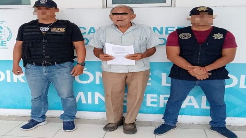 Abuelito yucateco detenido por crueldad animal, lo tenían guardado en Quintana Roo