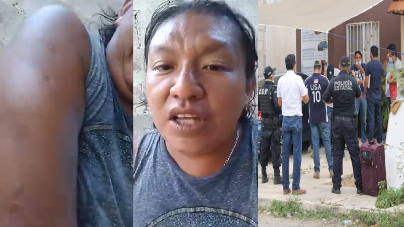 Sujeto protegido del alcalde Ismael Aguilar golpea a Fany de la comunidad LGBTQ+ en Santa Clara