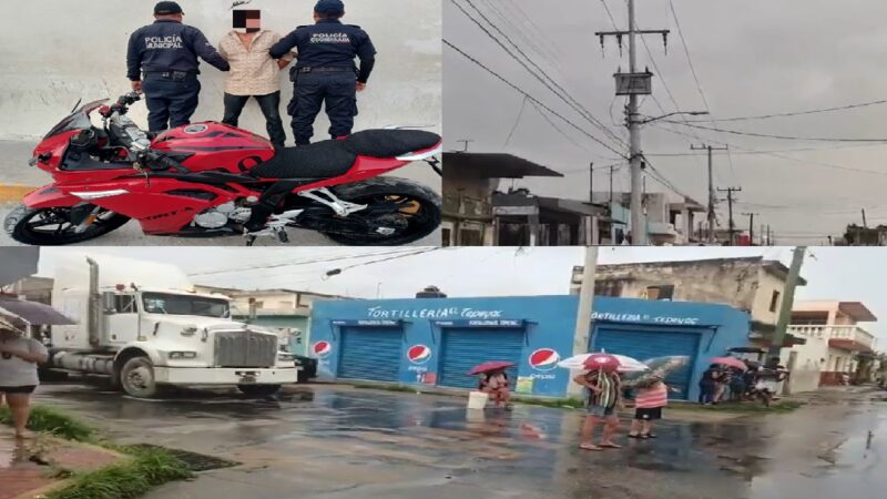 Bloquean calles de Progreso piden a la CFE cambiar un trasformador quemado, roba una noto deportiva