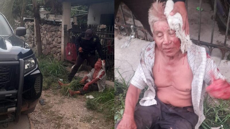 Hallan a un adulto mayor con la cabeza rota en Seyé: la policía guarda si lo agredieron