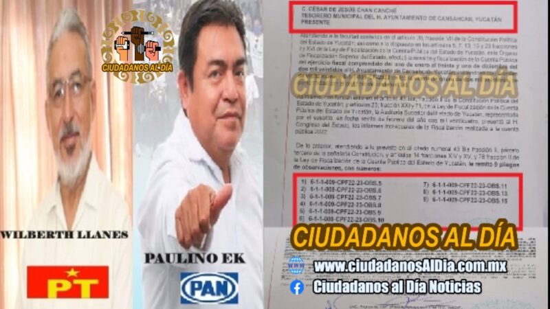 No le cuadran sus cuentas al alcalde y tesorero de Cansahcab: La Asey iniciaría un juicio administrativo