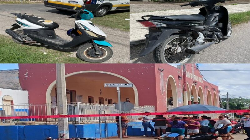 Un abuelito choca contra un poste y muere en Ticul, otros dos chocan en Valladolid